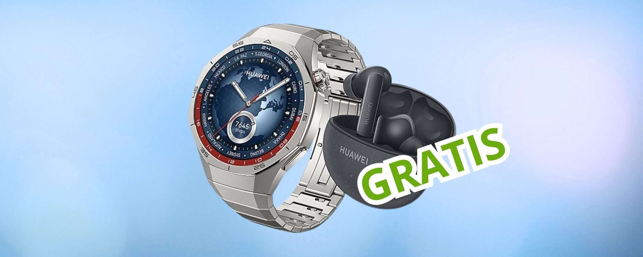 Watch GT5 46mm in Titanio ti regala le FreeBuds 5i e un cinturino extra Watch GT5 46mm in Titanio ti regala le FreeBuds 5i e un cinturino extra