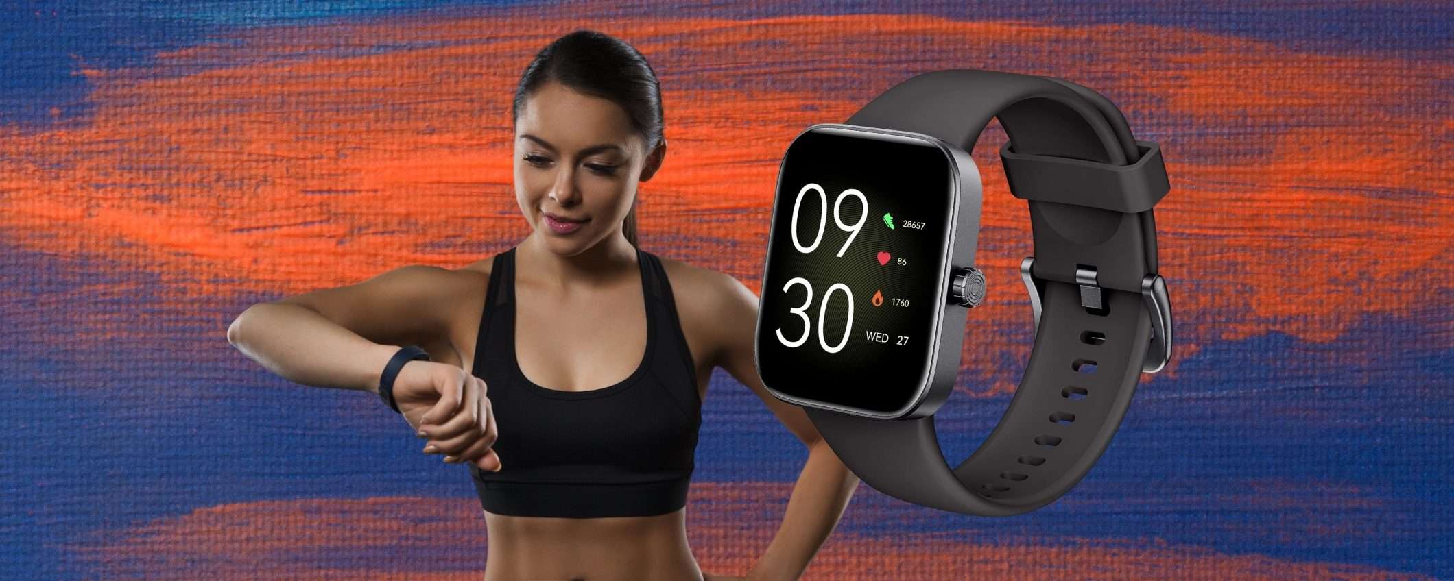 Appena 16€ e metti al polso uno smartwatch spettacolare con microfono Appena 16€ e metti al polso uno smartwatch spettacolare con microfono