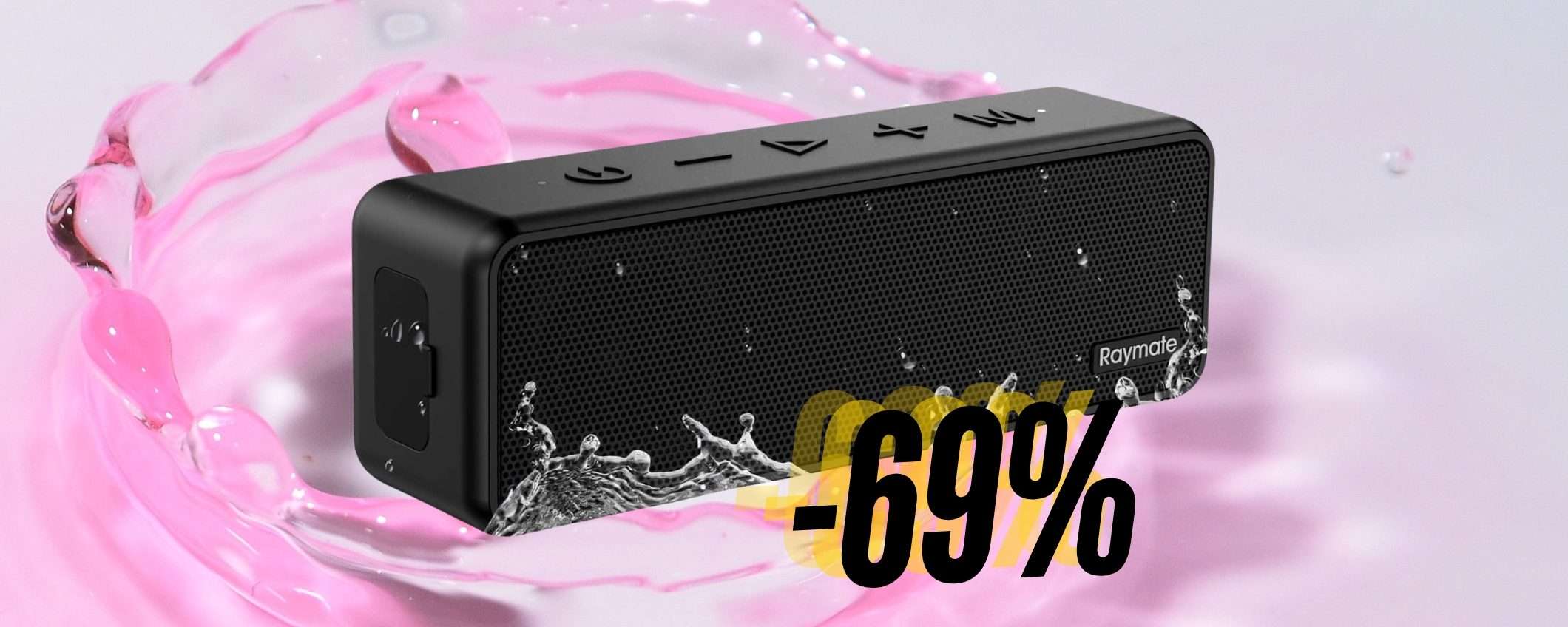 Ascolta la musica dove vuoi con questo speaker Bluetooth portatile (-69%) Ascolta la musica dove vuoi con questo speaker Bluetooth portatile (-69%)