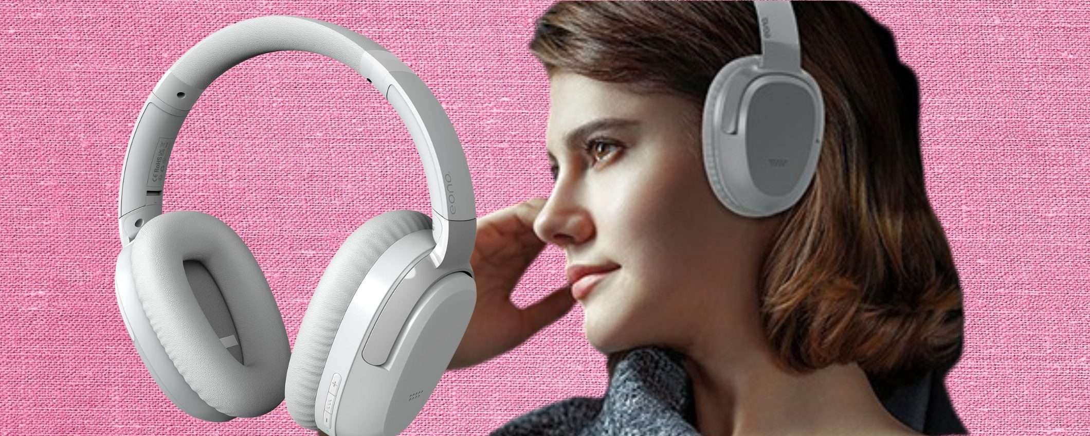 Le comodissime cuffie Eono con 40 ore di audio e cancellazione rumore a 39€ Le comodissime cuffie Eono con 40 ore di audio e cancellazione rumore a 39€