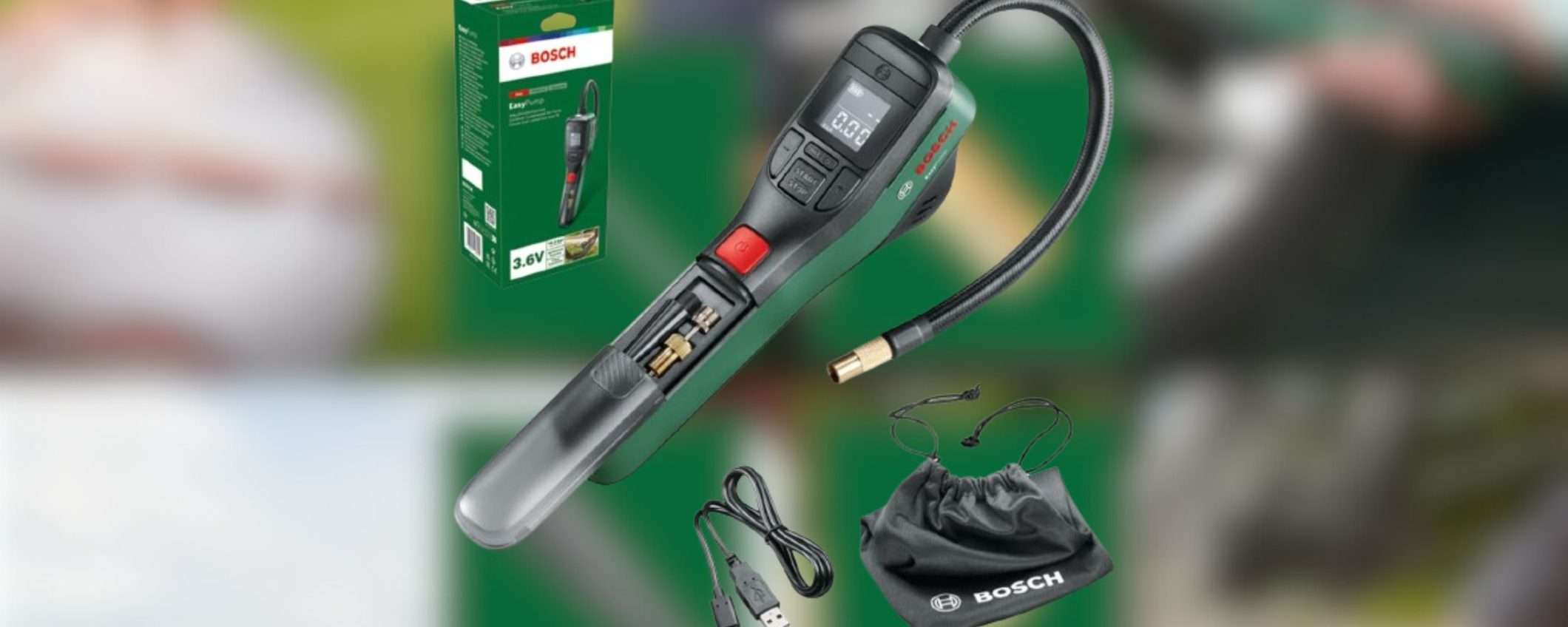 Bosch: prezzo Amazon SBRICIOLATO per il mitico compressore portatile Bosch: prezzo Amazon SBRICIOLATO per il mitico compressore portatile
