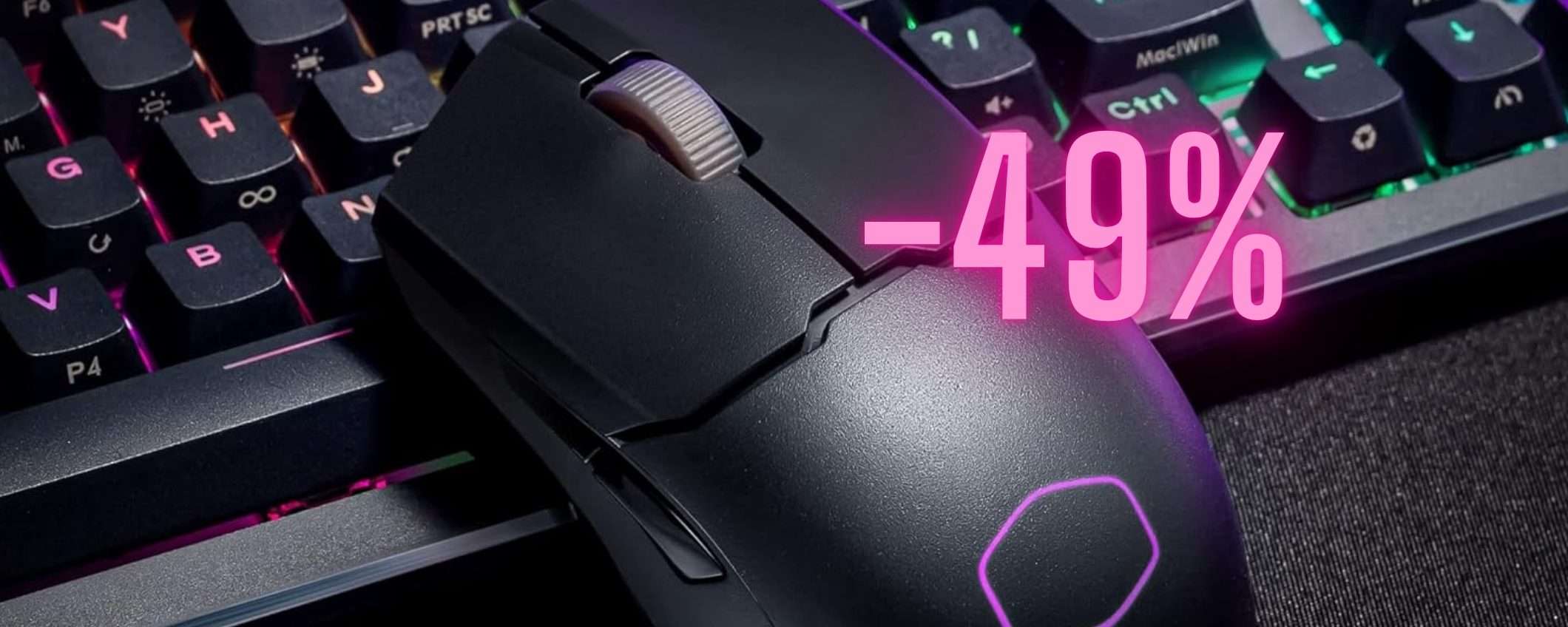 Cooler Master MM712: mouse da gaming wireless ultra-leggero (-49%) Cooler Master MM712: mouse da gaming wireless ultra-leggero (-49%)