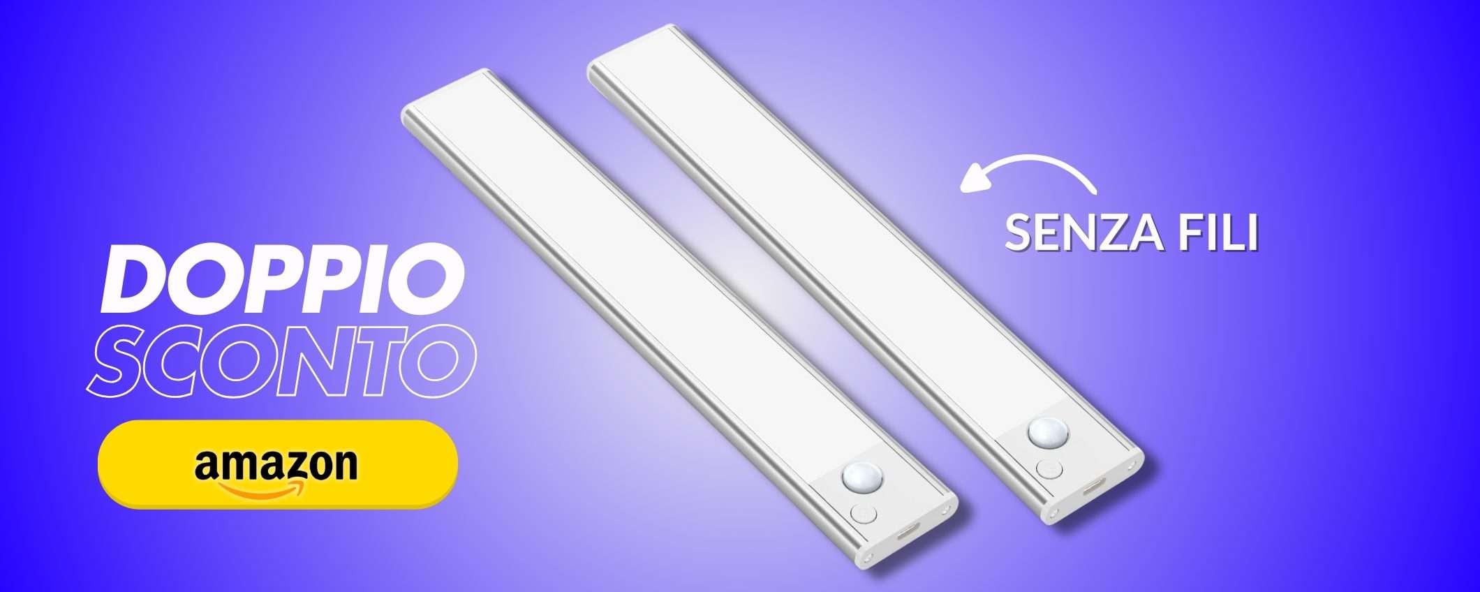 In cucina o nell'armadio: 2 luci senza fili ricaricabili a soli 10€ ora In cucina o nell'armadio: 2 luci senza fili ricaricabili a soli 10€ ora