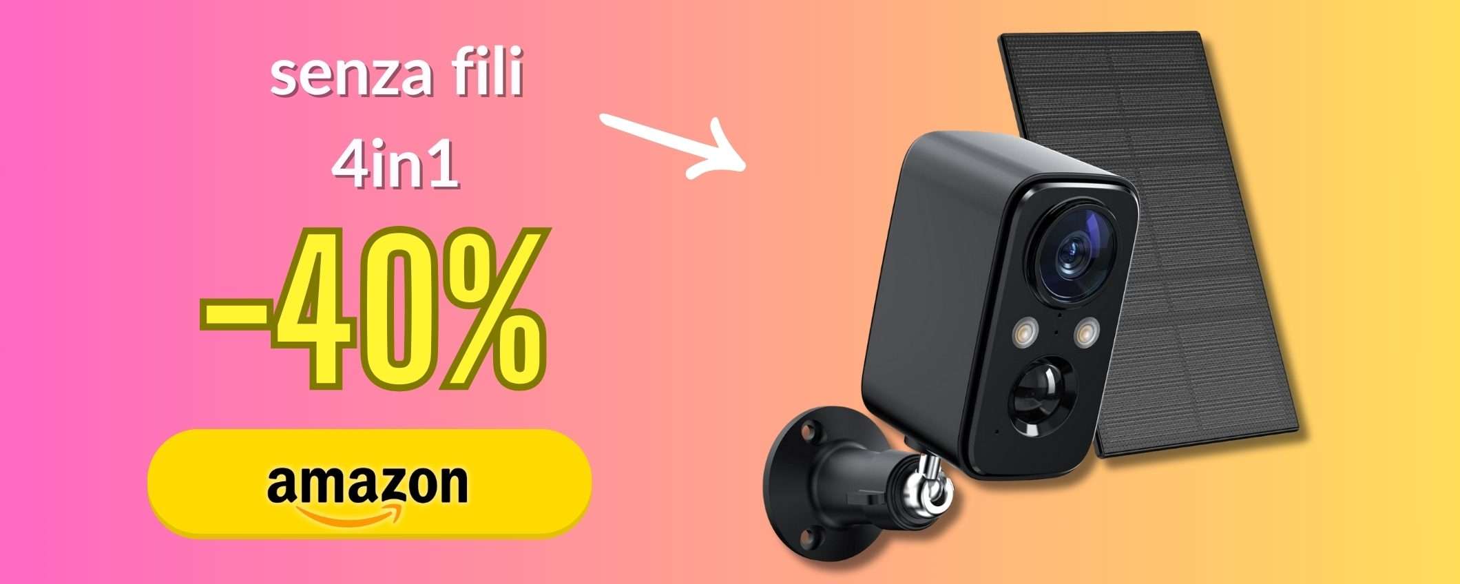 Telecamera WiFi per una sicurezza senza prezzo: 4in1 senza fili (36€) Telecamera WiFi per una sicurezza senza prezzo: 4in1 senza fili (36€)