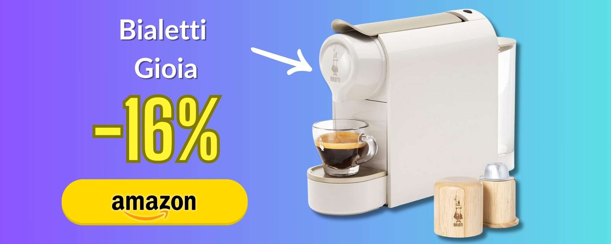 Bialetti Gioia: tanto Design per la macchinetta con caffè come al bar Bialetti Gioia: tanto Design per la macchinetta con caffè come al bar