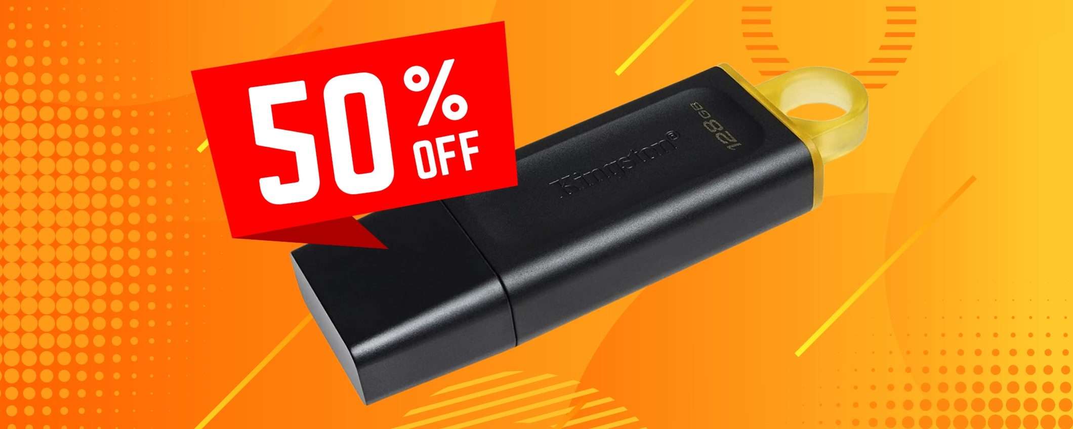 Kingston DataTraveler Exodia: USB da 128GB con sconto del 50% a soli 9€ Kingston DataTraveler Exodia: USB da 128GB con sconto del 50% a soli 9€