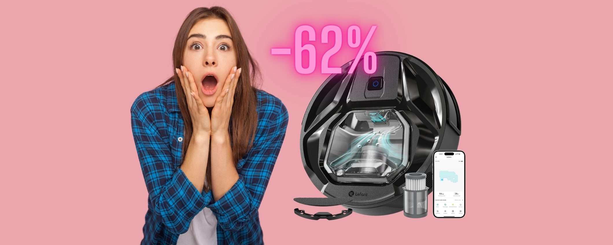 LEFANT M320: il robot aspirapolvere con potenza da 6000Pa al 62% di sconto LEFANT M320: il robot aspirapolvere con potenza da 6000Pa al 62% di sconto