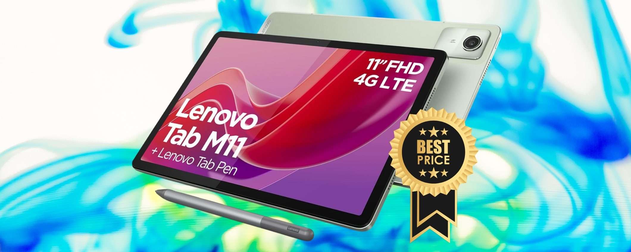 Lenovo Tab M11 con penna inclusa su Amazon (quasi) al minimo storico