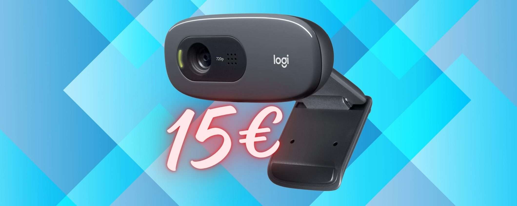 Logitech C270: webcam HD con microfono per conferenze perfette (15€) Logitech C270: webcam HD con microfono per conferenze perfette (15€)