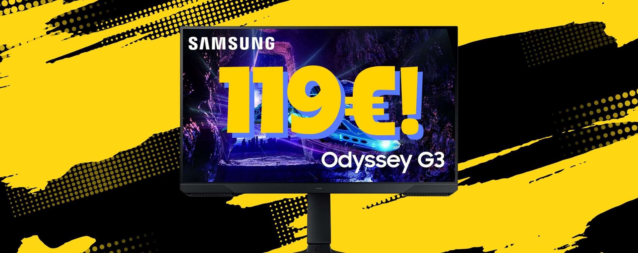 Monitor Gaming Samsung Odyssey G3: solo 119€ alla Festa delle Offerte Prime Monitor Gaming Samsung Odyssey G3: solo 119€ alla Festa delle Offerte Prime