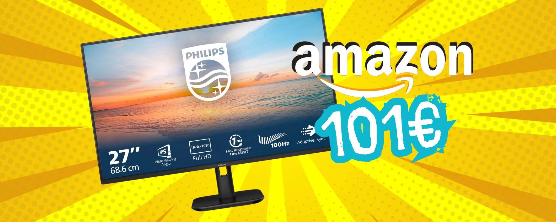 Monitor Philips FHD da 27 pollici in offerta a tempo su Amazon Monitor Philips FHD da 27 pollici in offerta a tempo su Amazon