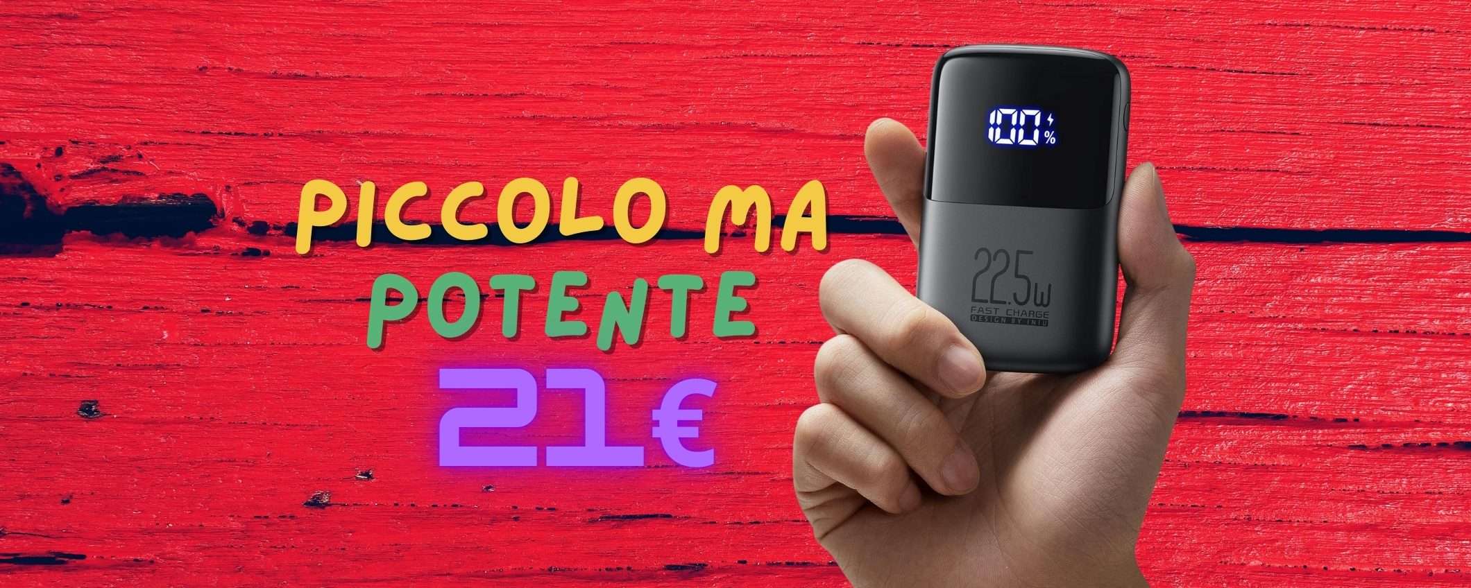 Power Bank minuscolo ma con capacità enorme oggi tuo a 21€ Power Bank minuscolo ma con capacità enorme oggi tuo a 21€