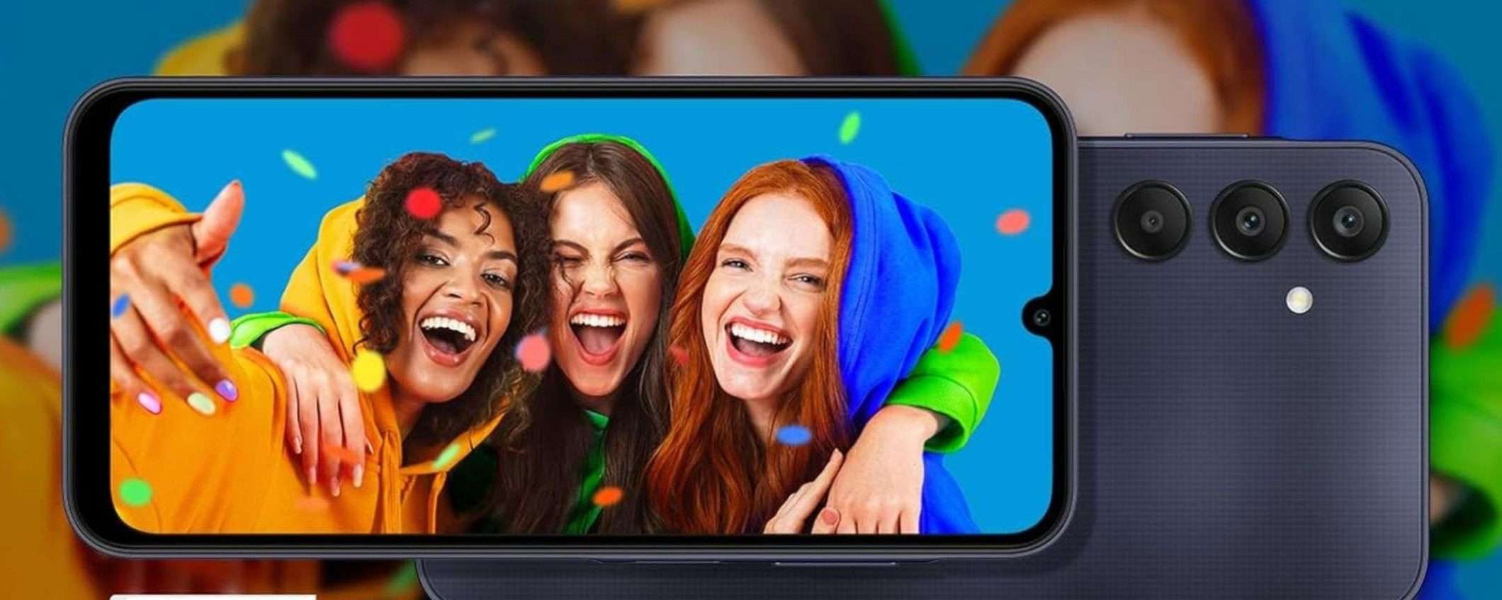 Samsung Galaxy A25 5G (8/256 GB): ottimo prezzo su Amazon (anche in 5 rate) Samsung Galaxy A25 5G (8/256 GB): ottimo prezzo su Amazon (anche in 5 rate)