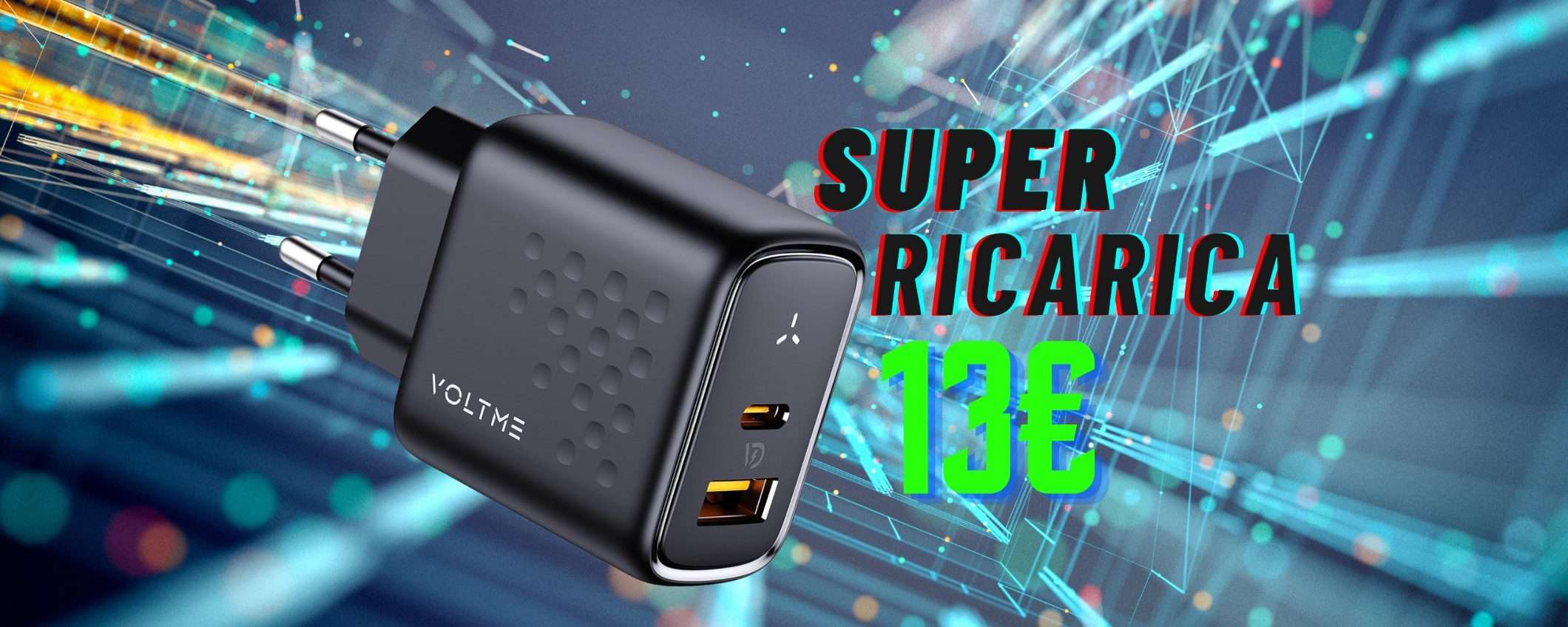 Solo 13€ per questo caricatore USB con 2 porte veloci in offerta a tempo Solo 13€ per questo caricatore USB con 2 porte veloci in offerta a tempo