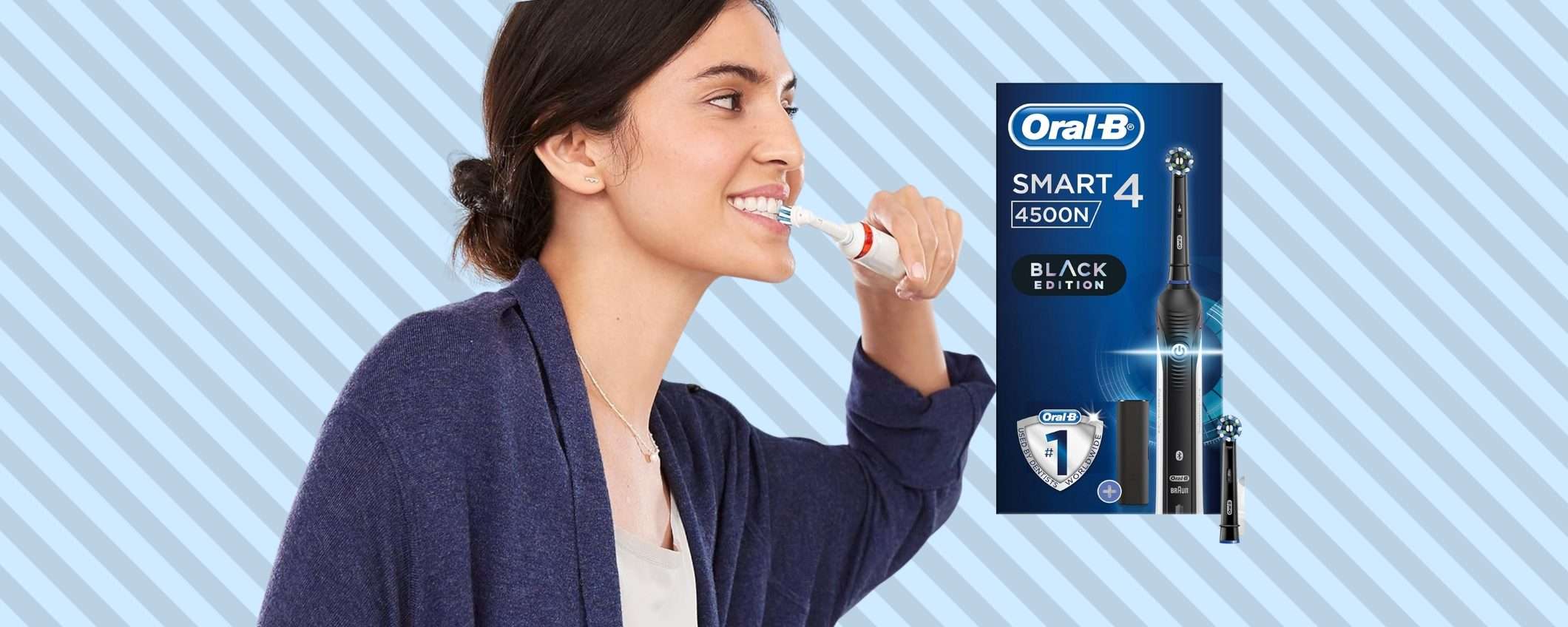 Super occasione con sconto del 63% per lo spazzolino elettrico Oral-B Smart 4 Super occasione con sconto del 63% per lo spazzolino elettrico Oral-B Smart 4