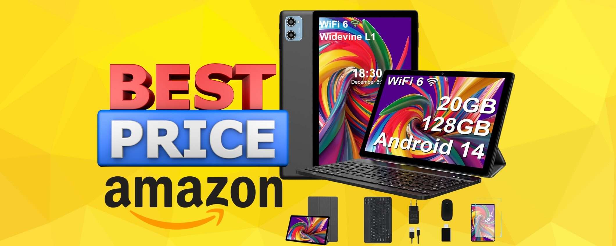 Tablet Android da 10 pollici in doppio sconto ora a soli 88€ su Amazon Tablet Android da 10 pollici in doppio sconto ora a soli 88€ su Amazon