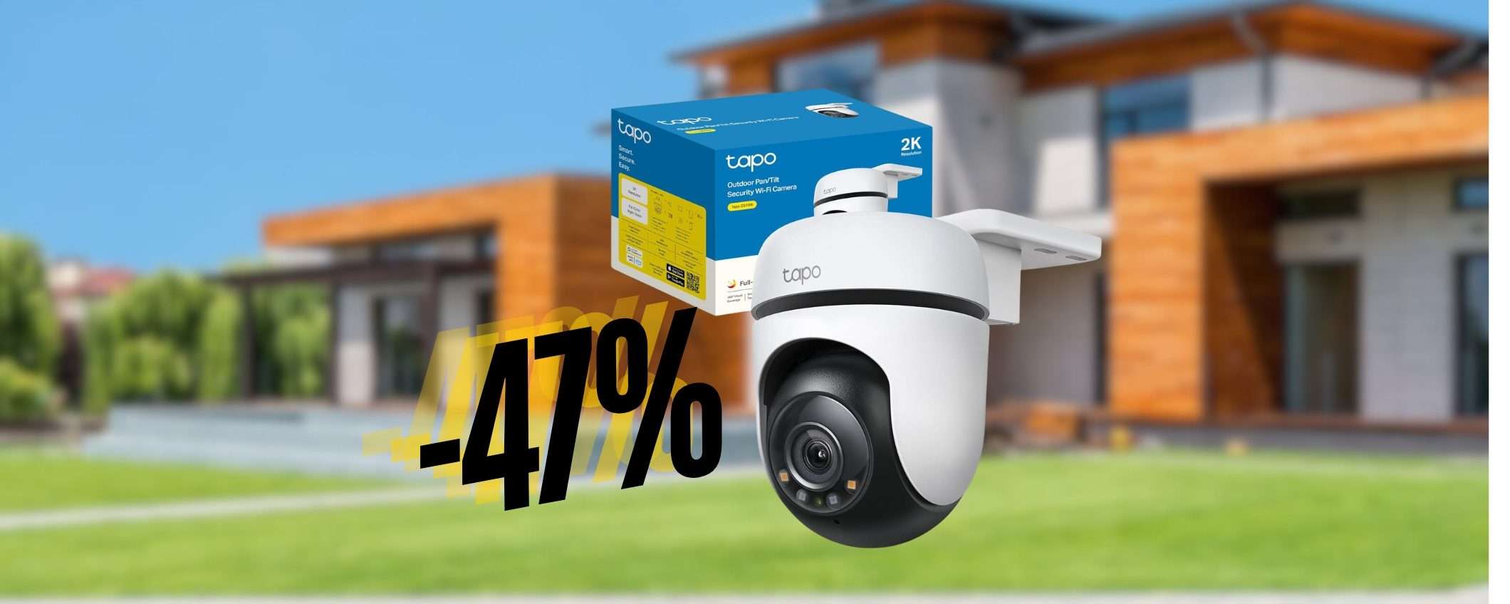 Telecamera WiFi Tapo C510W, impermeabile, visione notturna e audio (39€) Telecamera WiFi Tapo C510W, impermeabile, visione notturna e audio (39€)