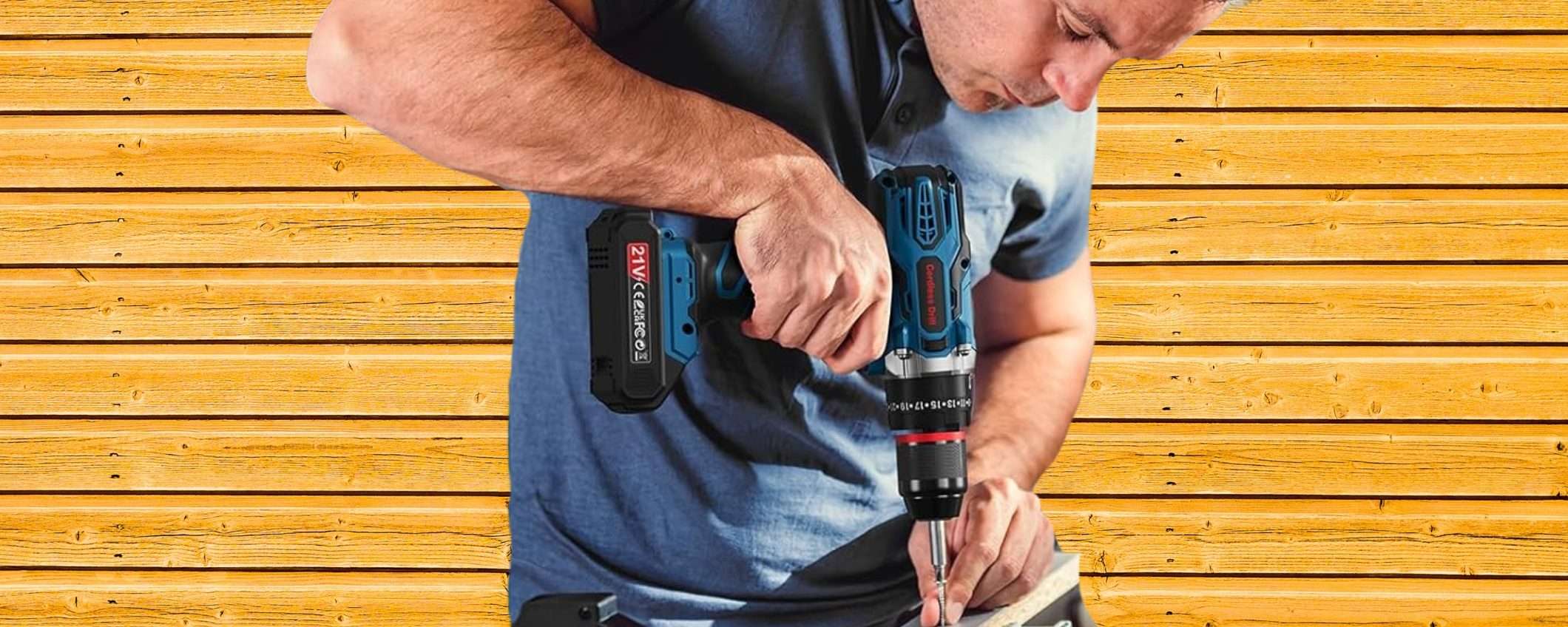 Trapano avvitatore con 2 batterie e valigetta da 29 accessori a prezzo shock Trapano avvitatore con 2 batterie e valigetta da 29 accessori a prezzo shock