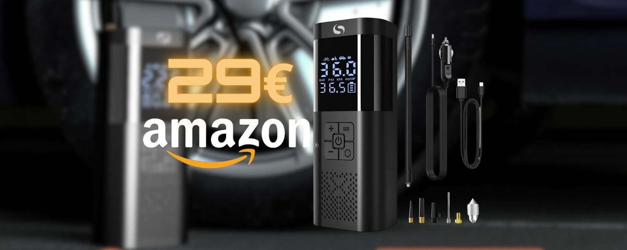 Viaggia tranquillo con questo compressore portatile, oggi in offerta Viaggia tranquillo con questo compressore portatile, oggi in offerta