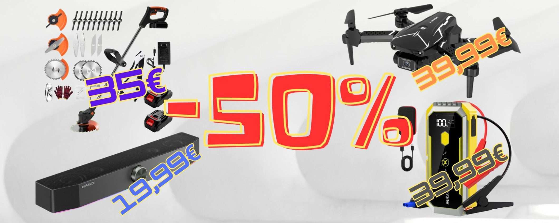 Amazon SPIAZZA tutti: solo sconti del 50% per questi articoli (da 19,99€) Amazon SPIAZZA tutti: solo sconti del 50% per questi articoli (da 19,99€)