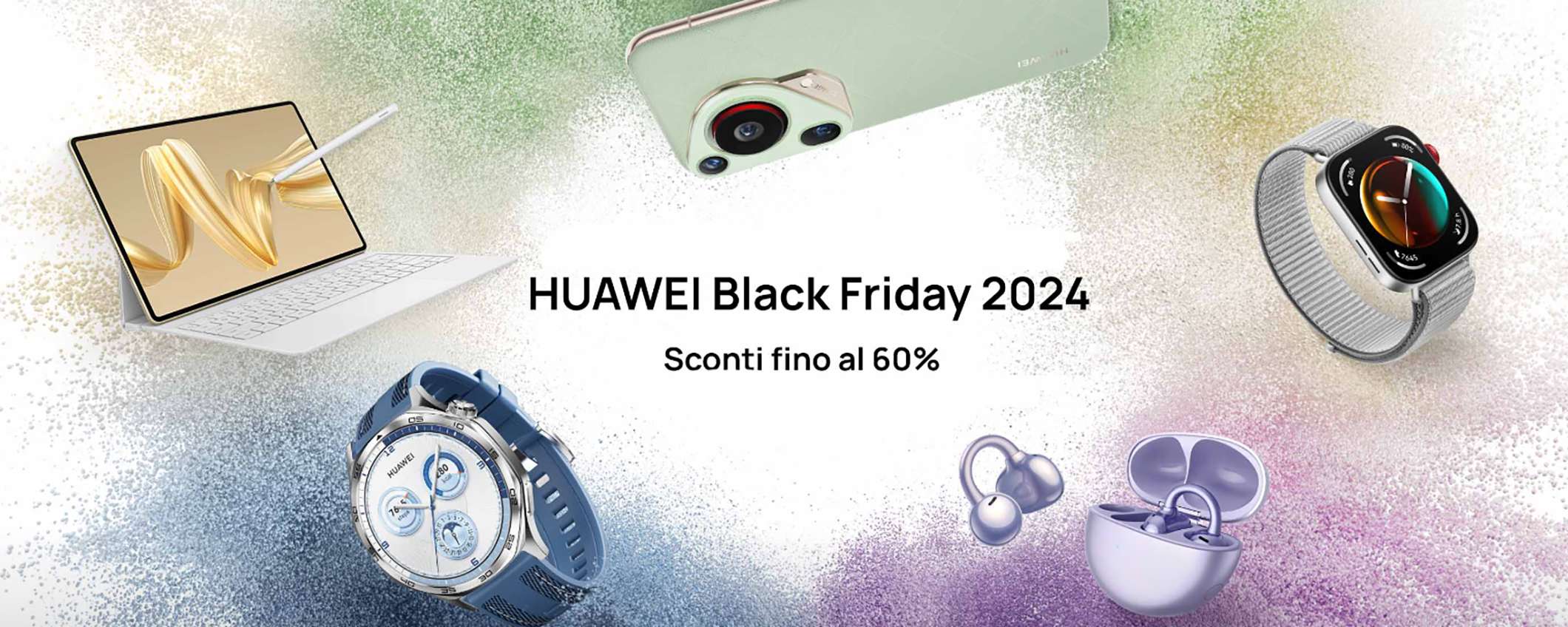 Huawei Black Friday: sconti fino al 60% e extra 12% su quasi tutto Huawei Black Friday: sconti fino al 60% e extra 12% su quasi tutto