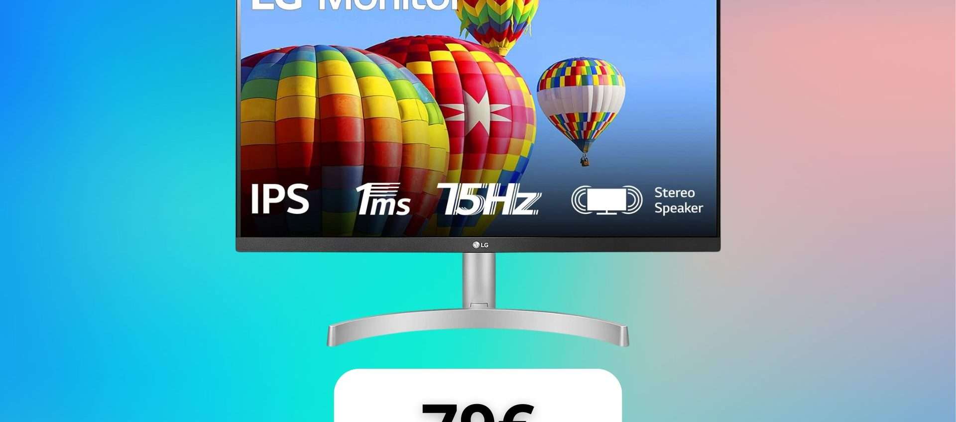 Monitor LG 24ML60SP: qualità Full HD in offerta esclusiva a 79,99€ Monitor LG 24ML60SP: qualità Full HD in offerta esclusiva a 79,99€