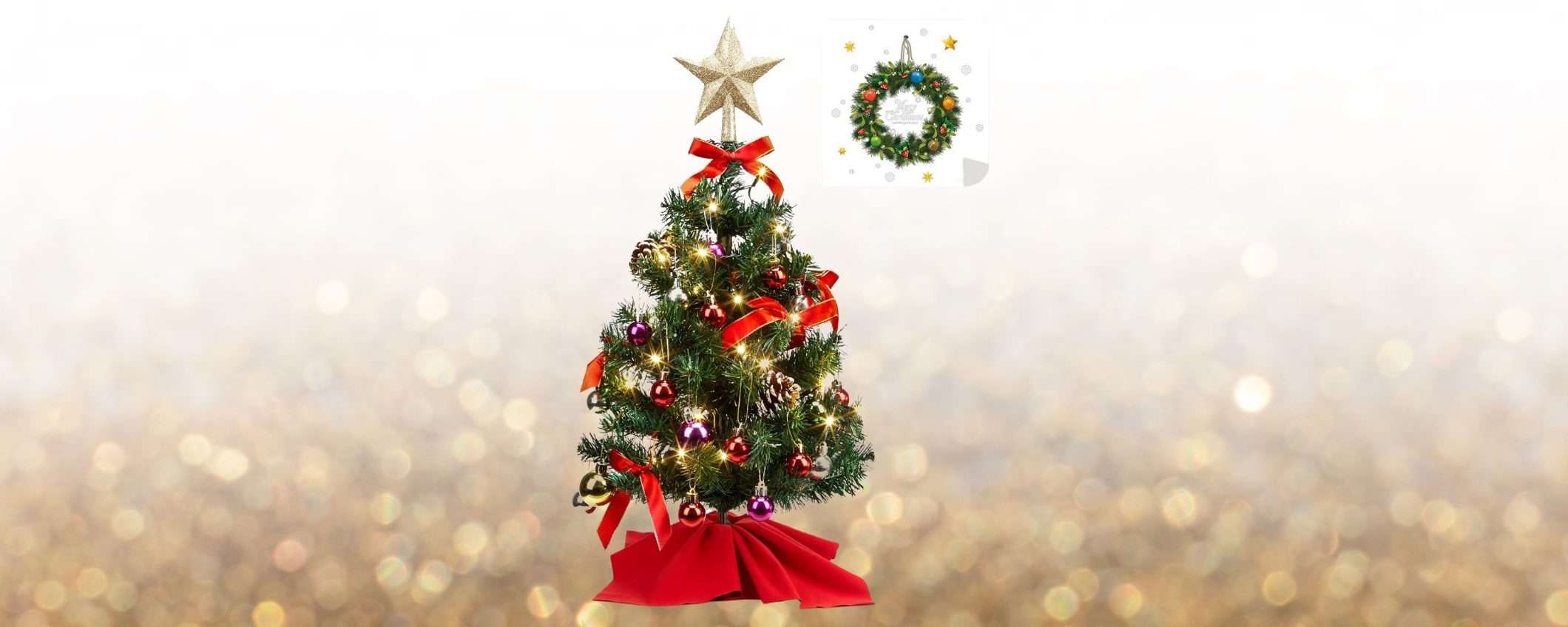 Mini albero di Natale con luci integrate in offerta ad un prezzo bassissimo su Amazon Mini albero di Natale con luci integrate in offerta ad un prezzo bassissimo su Amazon