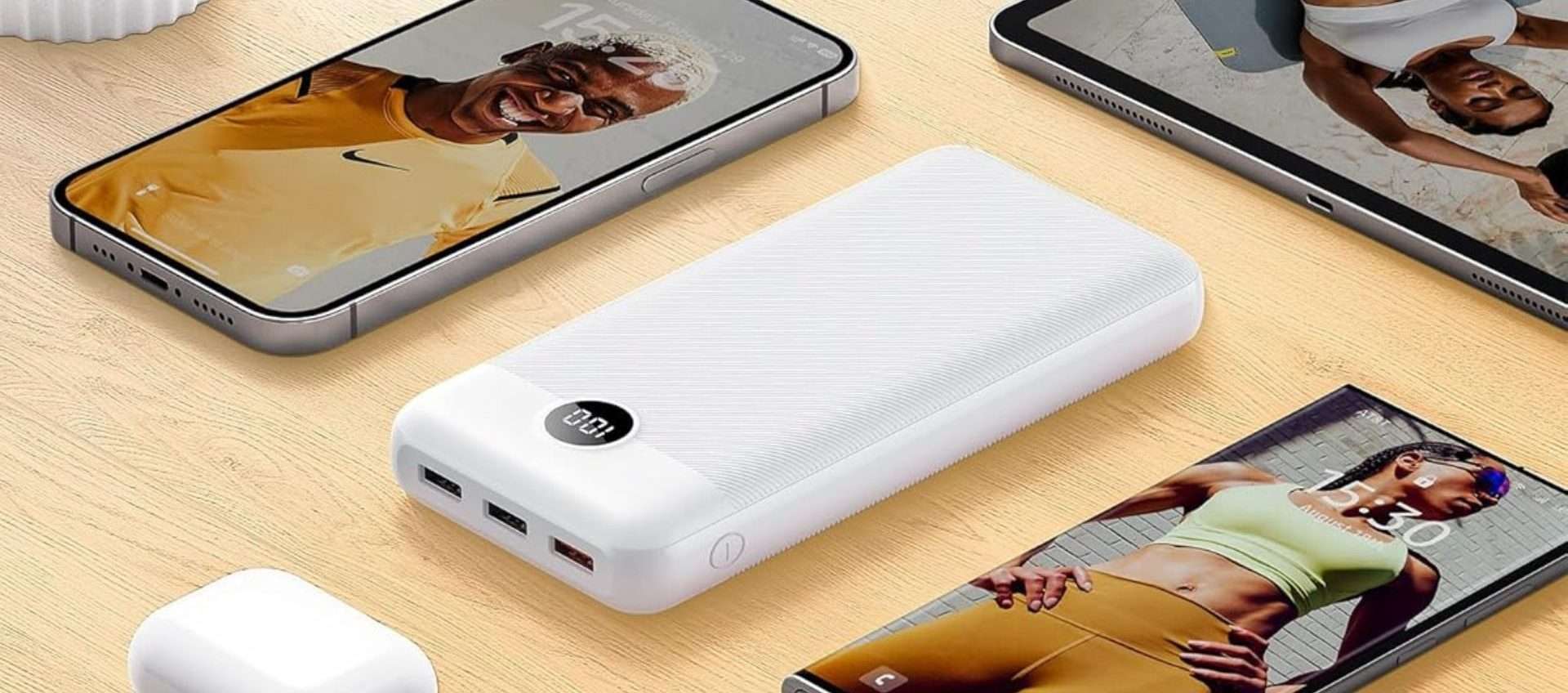 Power Bank da 27.000mAh a soli 20,20€ con questo DOPPIO SCONTO clamoroso Power Bank da 27.000mAh a soli 20,20€ con questo DOPPIO SCONTO clamoroso