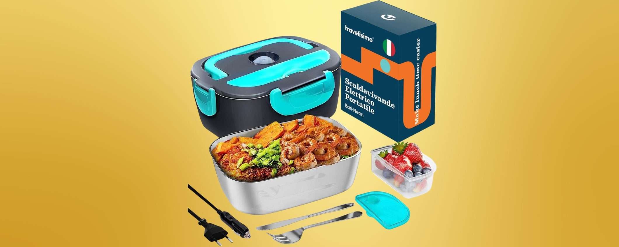 Pranzi freddi ADDIO con lo scaldavivande elettrico in offerta su Amazon Pranzi freddi ADDIO con lo scaldavivande elettrico in offerta su Amazon