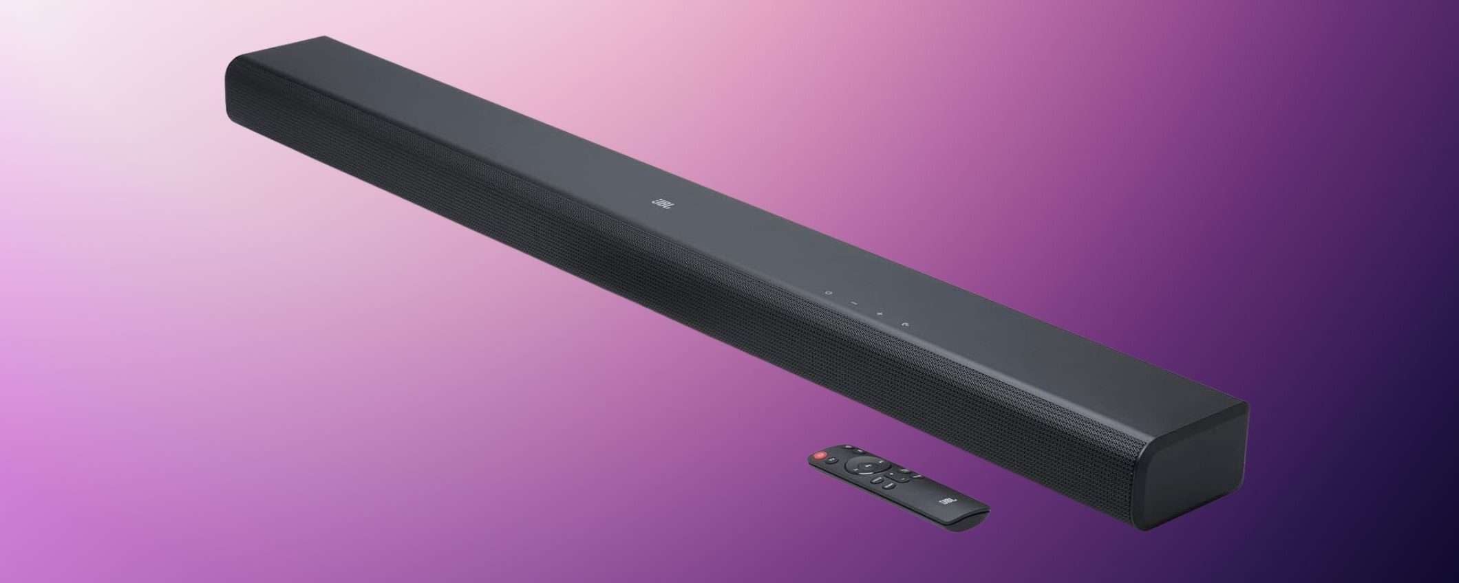 Soundbar JBL 3.1 con subwoofer integrato a 99,99 euro: Amazon CLAMOROSO (-41%) Soundbar JBL 3.1 con subwoofer integrato a 99,99 euro: Amazon CLAMOROSO (-41%)