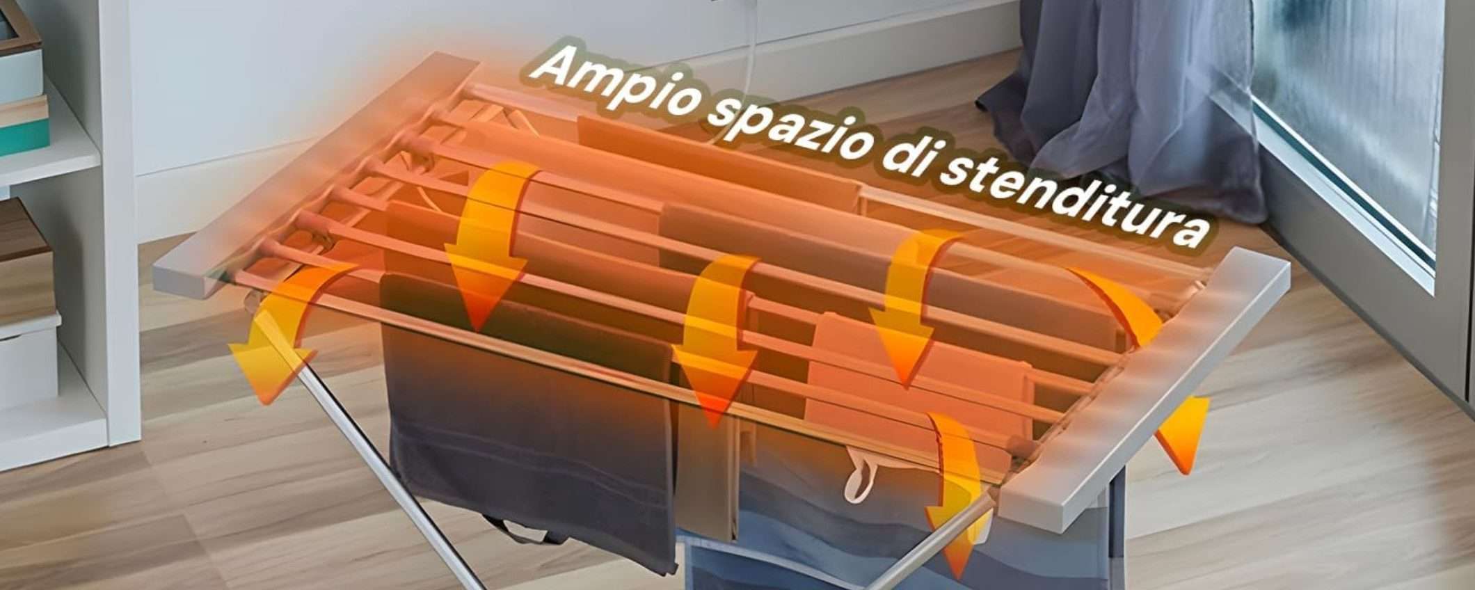 Stendino elettrico riscaldato in offerta su Amazon: è la GENIALATA salva-inverno Stendino elettrico riscaldato in offerta su Amazon: è la GENIALATA salva-inverno