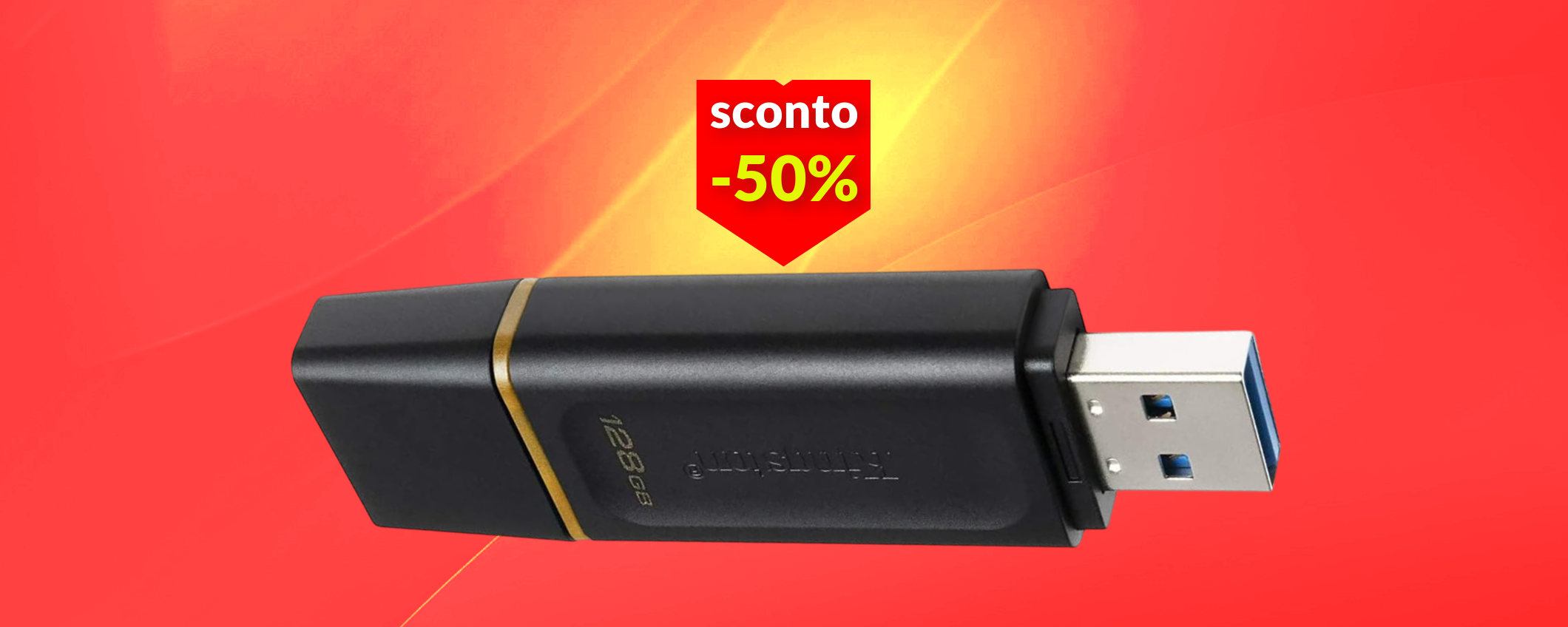 Chiavetta USB 128GB: è velocissima e la porti a casa ad un prezzo di soli 9€ Chiavetta USB 128GB: è velocissima e la porti a casa ad un prezzo di soli 9€