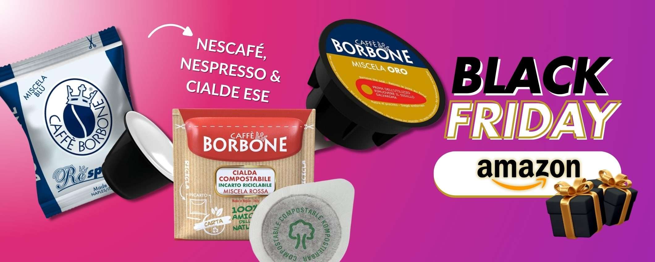 Caffè Borbone: fuoritutto al Black Friday Amazon 2024 Caffè Borbone: fuoritutto al Black Friday Amazon 2024