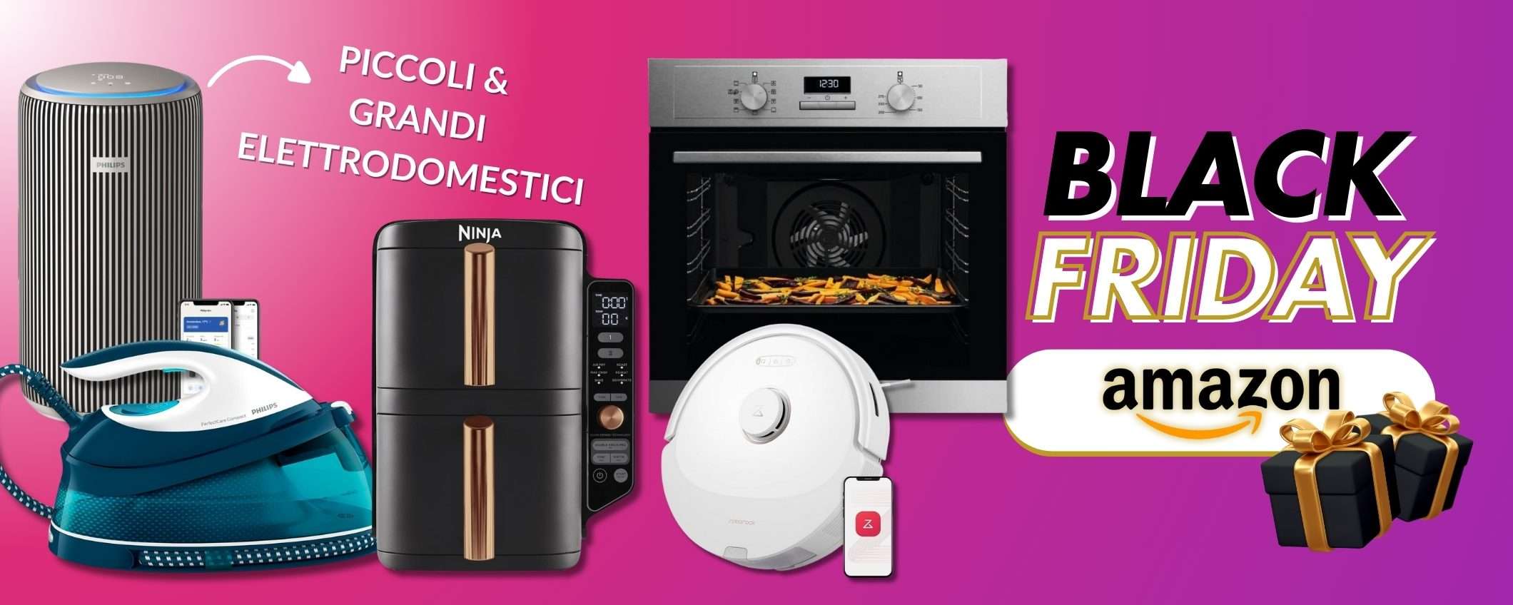 Black Friday Amazon: piccoli e grandi elettrodomestici a prezzi Favola Black Friday Amazon: piccoli e grandi elettrodomestici a prezzi Favola