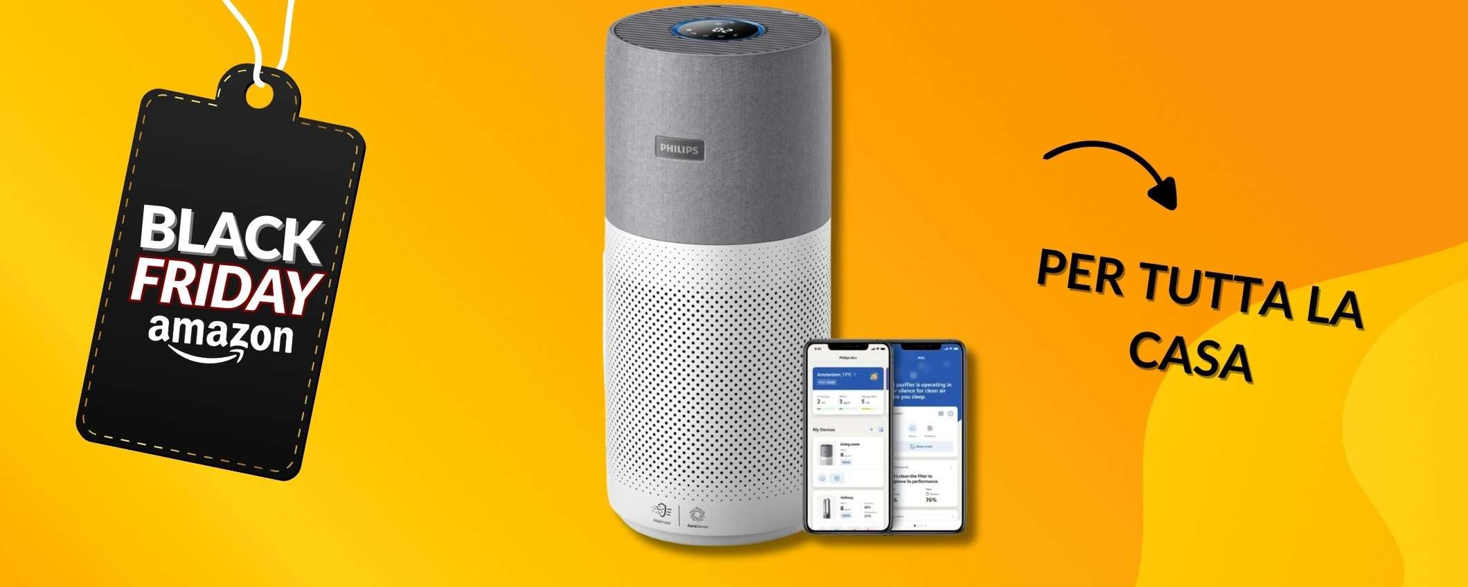 Philips 4000i Series filtro HEPA e copertura 158m² in offerta LAMPO Philips 4000i Series filtro HEPA e copertura 158m² in offerta LAMPO