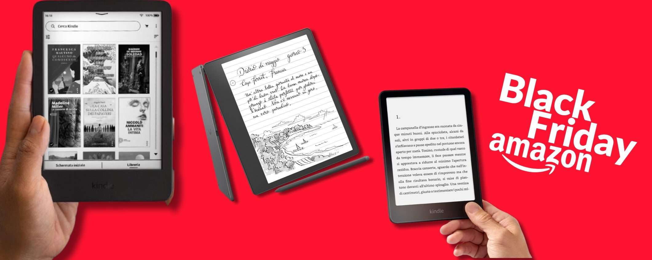 Amazon Kindle: tutte le versioni in promozione al Black Friday 2024 Amazon Kindle: tutte le versioni in promozione al Black Friday 2024
