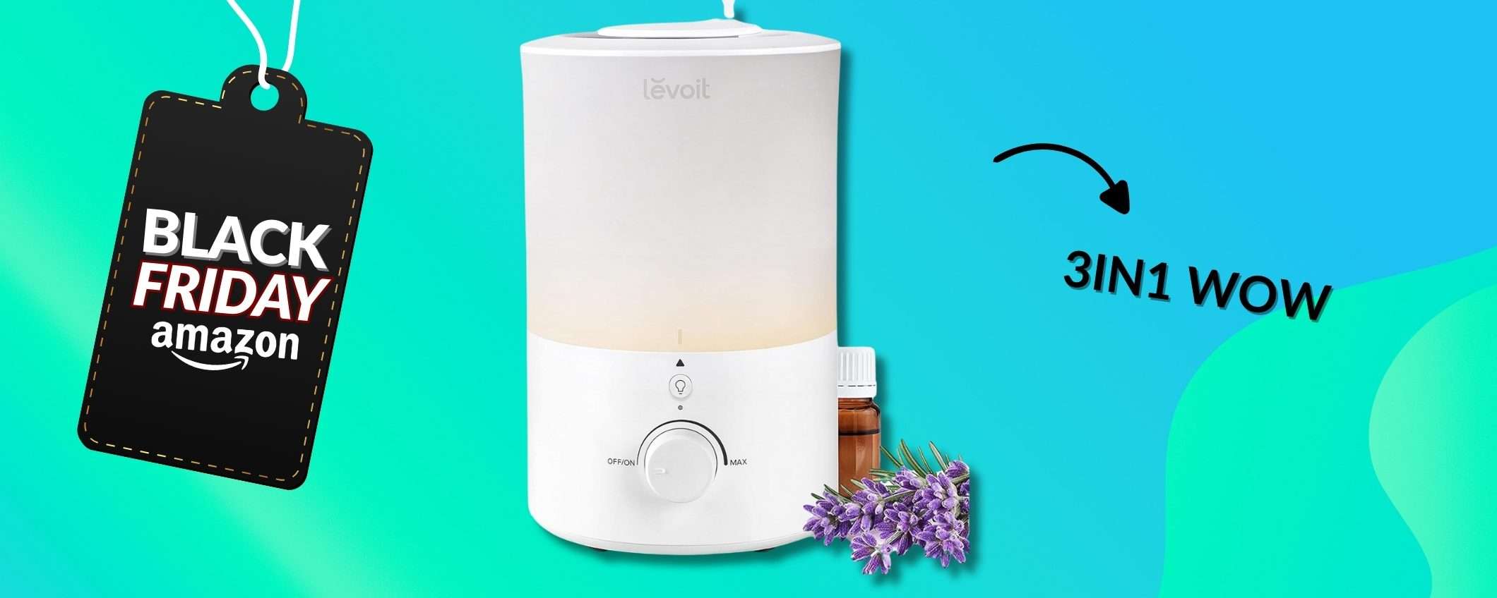 Aria secca in casa ADDIO con il 3in1 di Levoit: unico e bello Aria secca in casa ADDIO con il 3in1 di Levoit: unico e bello