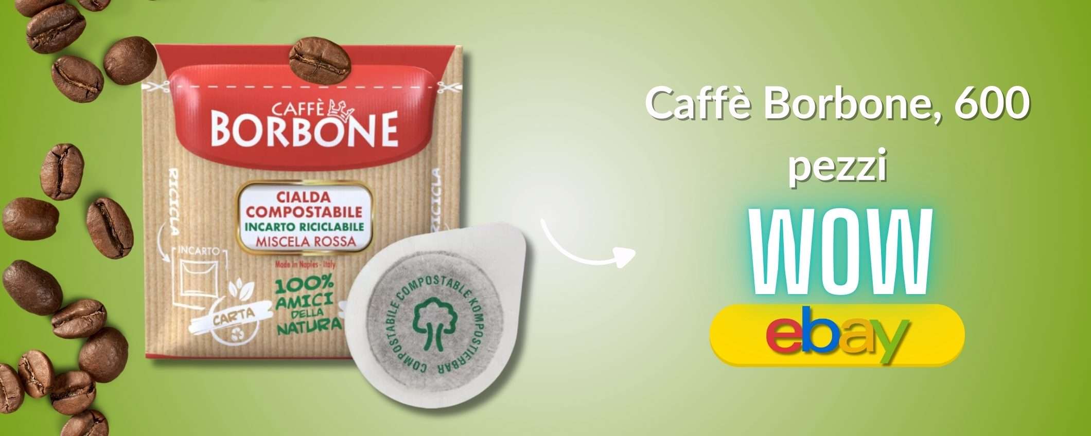Fai la scorta: 600 cialde ESE Caffè Borbone miscela rosso a prezzo TOP Fai la scorta: 600 cialde ESE Caffè Borbone miscela rosso a prezzo TOP