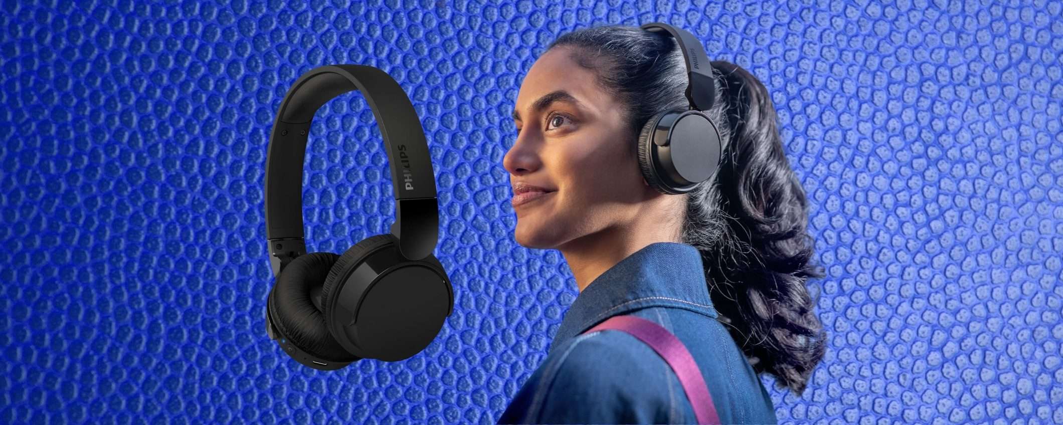 Cuffie wireless by PHILIPS: 50 ore di audio e connessione multipoint (24€) Cuffie wireless by PHILIPS: 50 ore di audio e connessione multipoint (24€)