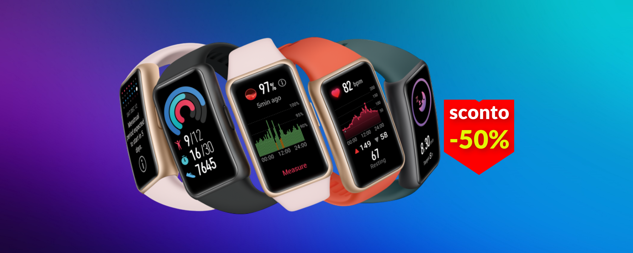 Huawei Band 6 non è mai costata così poco: solo 30€ con il folle metà prezzo Huawei Band 6 non è mai costata così poco: solo 30€ con il folle metà prezzo