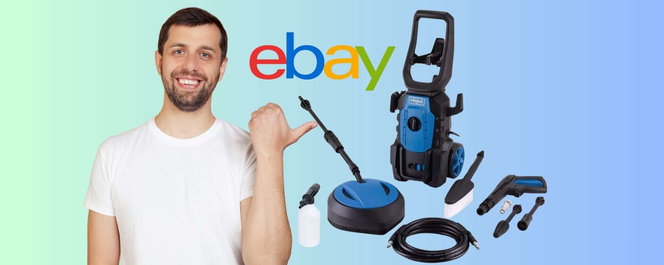 Idropulitrice da 135 bar e kit di accessori per pulire di tutto tua a 94€ Idropulitrice da 135 bar e kit di accessori per pulire di tutto tua a 94€