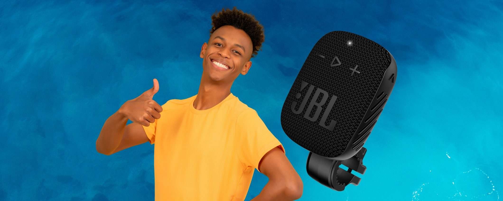 JBL Box Wind 3S: mini cassa Bluetooth con clip (IP67) e 5h di audio (-41%) JBL Box Wind 3S: mini cassa Bluetooth con clip (IP67) e 5h di audio (-41%)