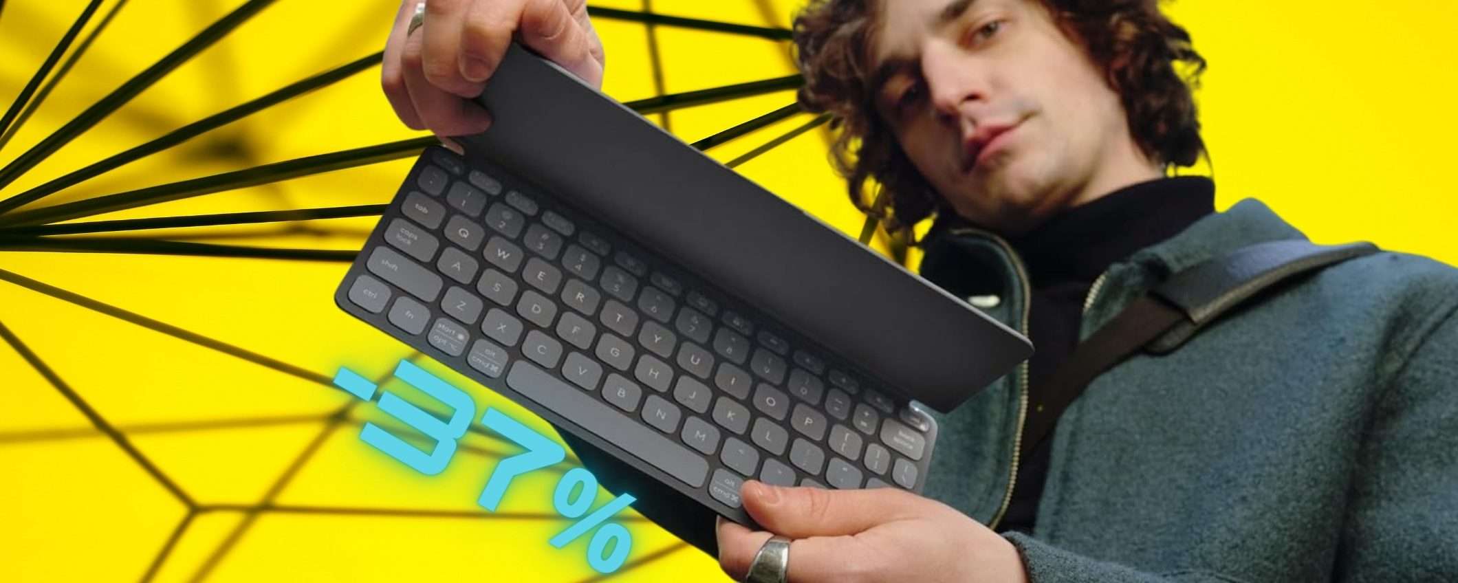 Logitech Keys-To-Go 2: tastiera Bluetooth perfetta per tablet (-37%) Logitech Keys-To-Go 2: tastiera Bluetooth perfetta per tablet (-37%)