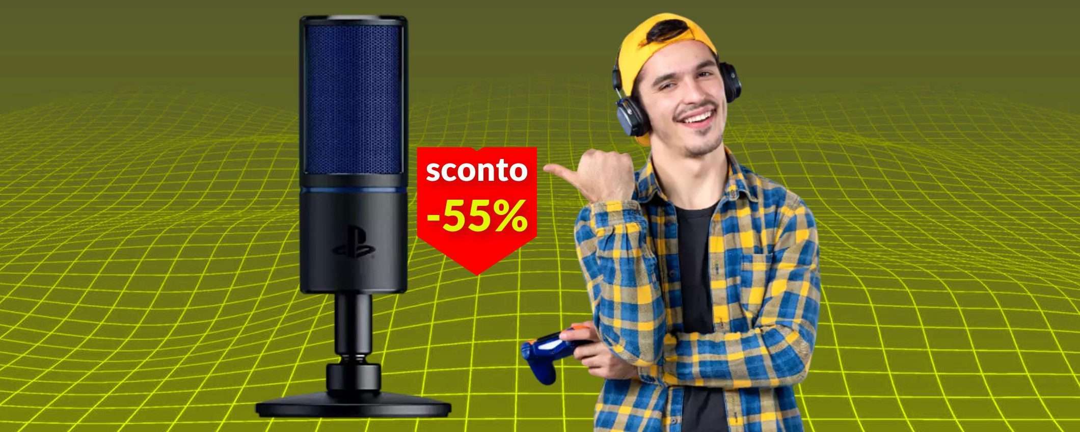 Microfono Razer a meno di metà prezzo: lo usi con PS5, PS4 e PC (49€) Microfono Razer a meno di metà prezzo: lo usi con PS5, PS4 e PC (49€)