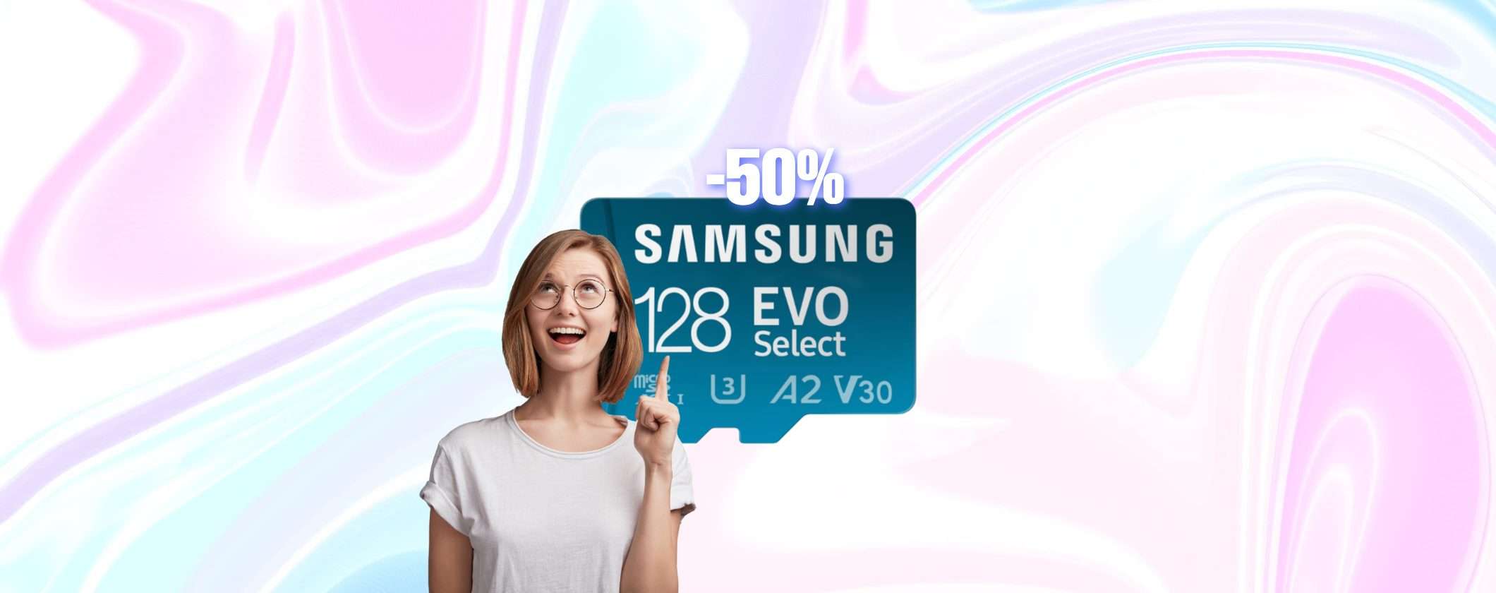 MicroSD Samsung 128GB a metà prezzo con il Black Friday Amazon MicroSD Samsung 128GB a metà prezzo con il Black Friday Amazon