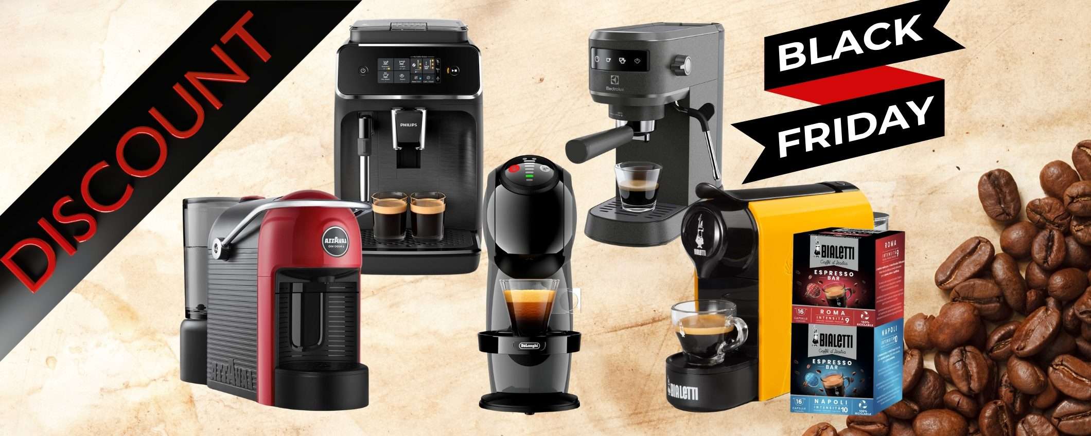 Le migliori macchine per espresso e non solo in offerta al Black Friday Le migliori macchine per espresso e non solo in offerta al Black Friday