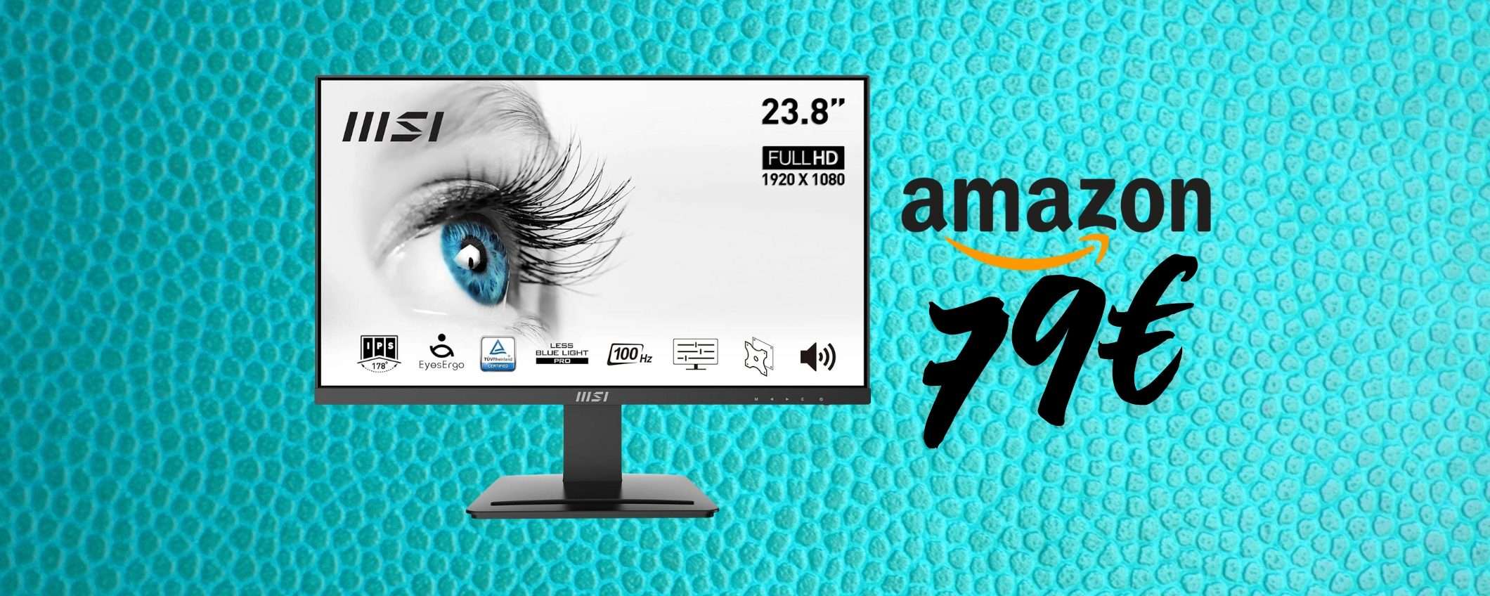 MSI PRO: monitor da 24 pollici IPS FHD al prezzo shock di 79€ (Amazon) MSI PRO: monitor da 24 pollici IPS FHD al prezzo shock di 79€ (Amazon)