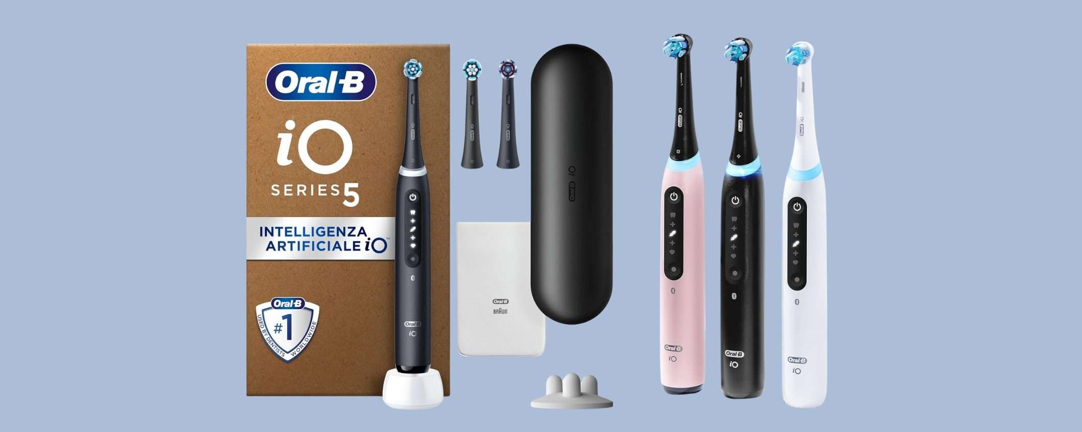 Oral-B iO Series 5 con custodia da viaggio al minimo storico (-57%) Oral-B iO Series 5 con custodia da viaggio al minimo storico (-57%)