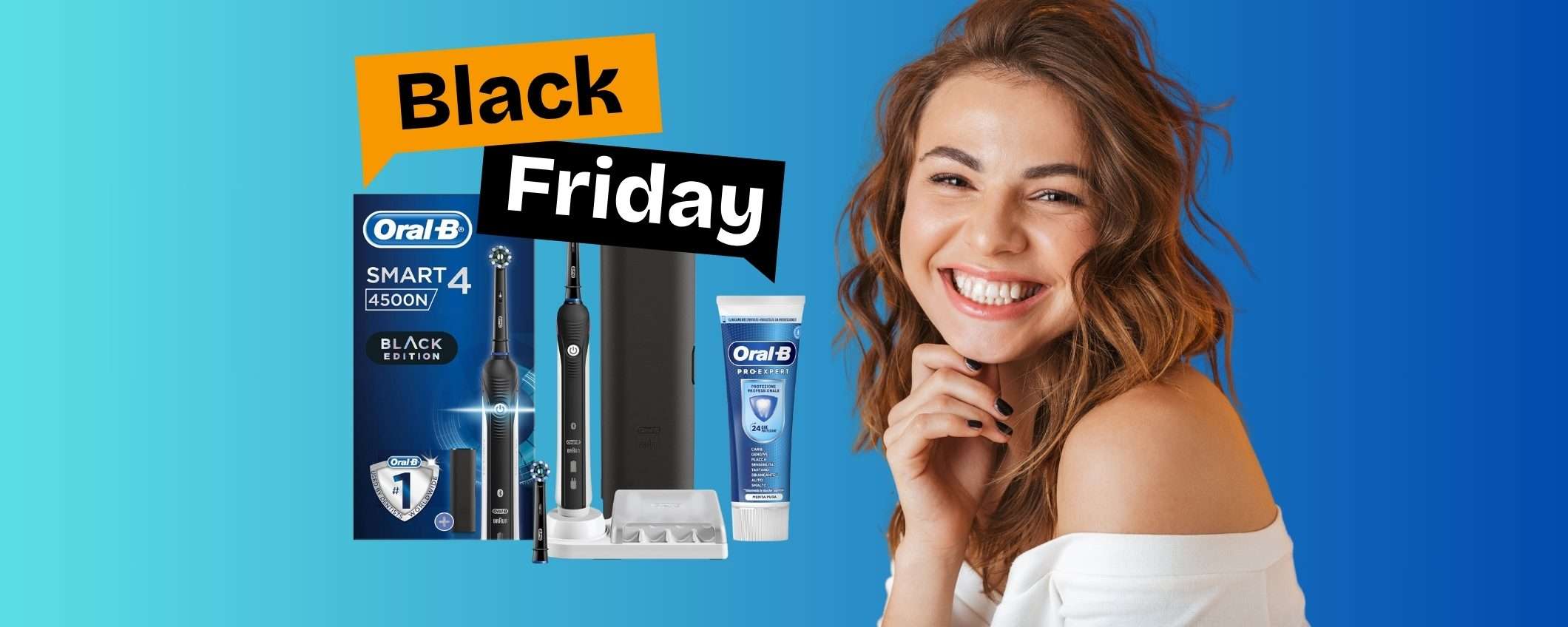 Oral-B Smart 4 pulisce come nessuno spazzolino elettrico sa fare (-53%) Oral-B Smart 4 pulisce come nessuno spazzolino elettrico sa fare (-53%)