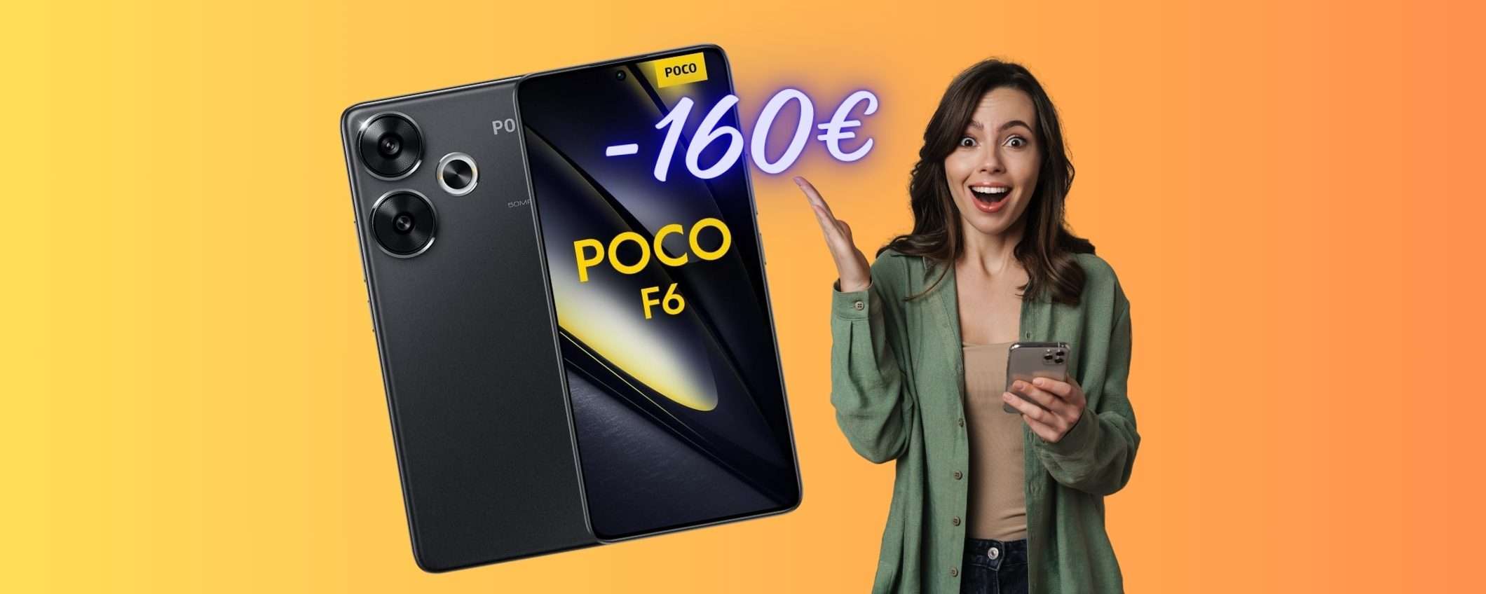Poco F6 è il giusto compromesso per non spendere un capitale (-160€) Poco F6 è il giusto compromesso per non spendere un capitale (-160€)